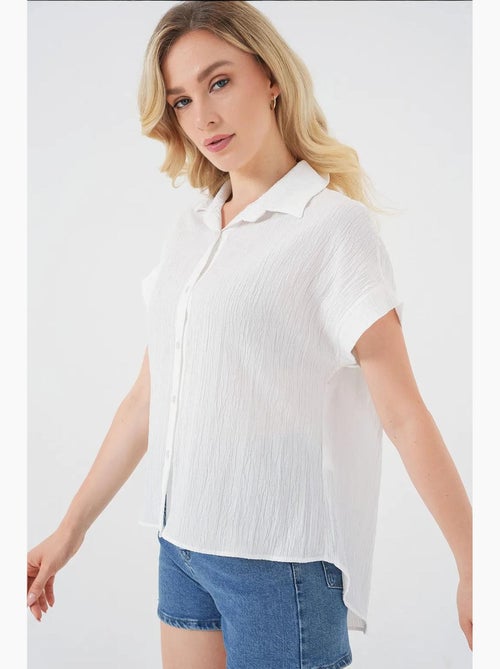 Camisa de manga corta a rayas bdart - Kiabi Camisa de manga corta a rayas bdart - Kiabi