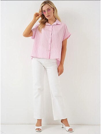 Camisa de manga corta a rayas bdart