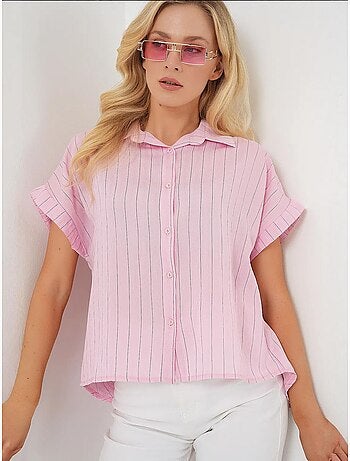 Camisa de manga corta a rayas bdart