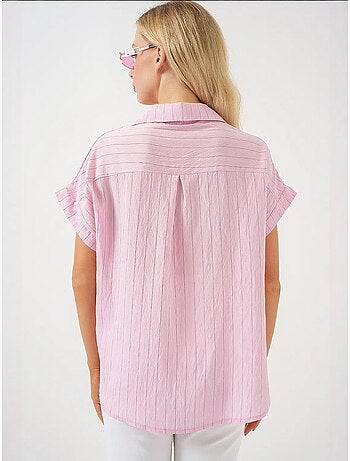 Camisa de manga corta a rayas bdart