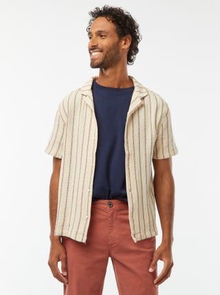 Camisa de manga corta a rayas