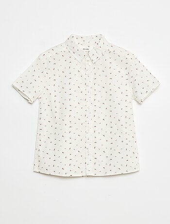 Camisa de manga corta a rayas