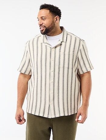 Camisa de manga corta a rayas