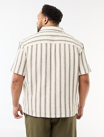 Camisa de manga corta a rayas