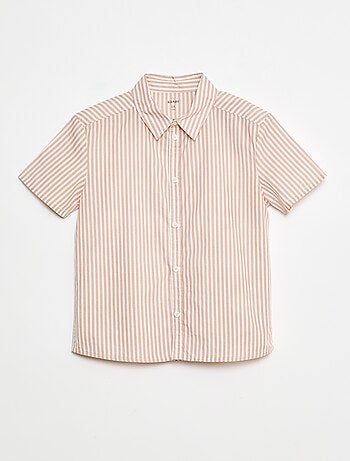 Camisa de manga corta a rayas
