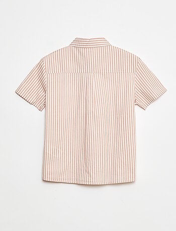 Camisa de manga corta a rayas