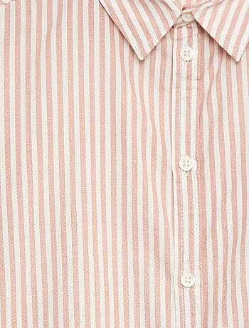 Camisa de manga corta a rayas