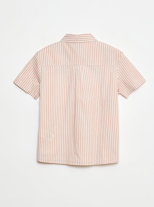 Camisa de manga corta a rayas - Kiabi