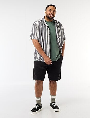 Camisa de manga corta a rayas