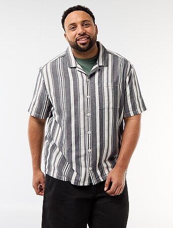 Camisa de manga corta a rayas