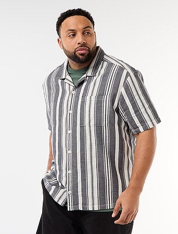 Camisa de manga corta a rayas