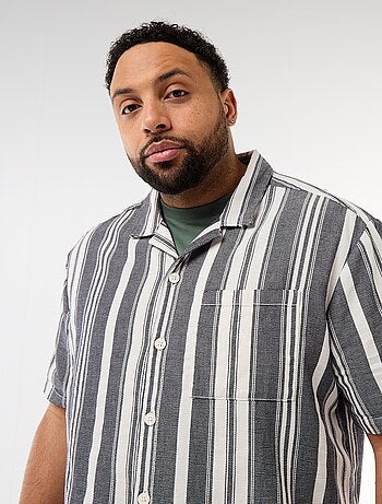 Camisa de manga corta a rayas