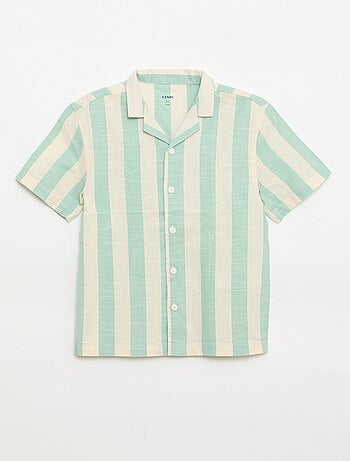 Camisa de manga corta a rayas