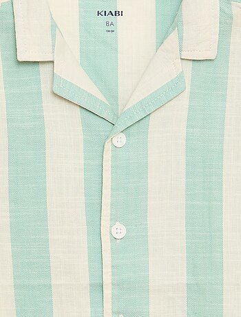 Camisa de manga corta a rayas