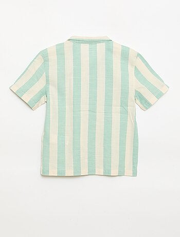 Camisa de manga corta a rayas
