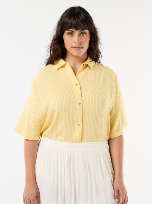 Camisa de manga corta abotonada - Kiabi
