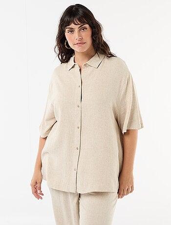 Camisa de manga corta abotonada