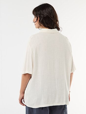 Camisa de manga corta abotonada