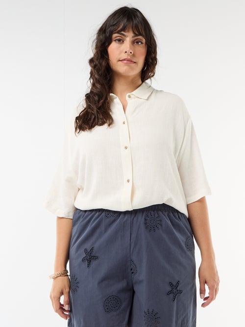 Camisa de manga corta abotonada - Kiabi