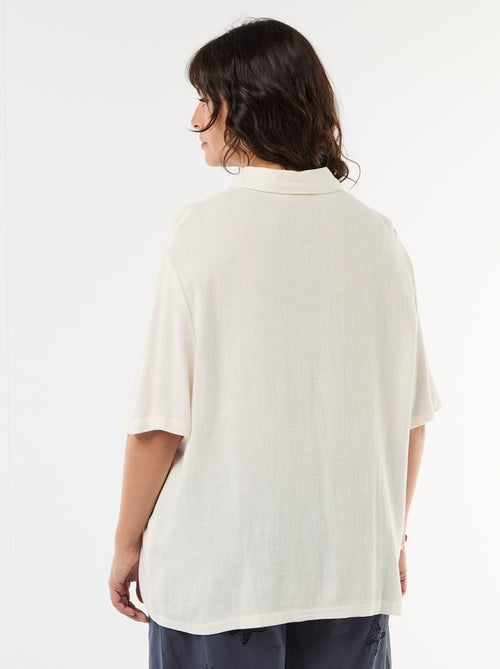 Camisa de manga corta abotonada - Kiabi
