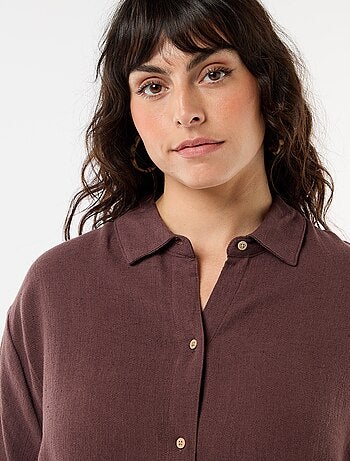 Camisa de manga corta abotonada