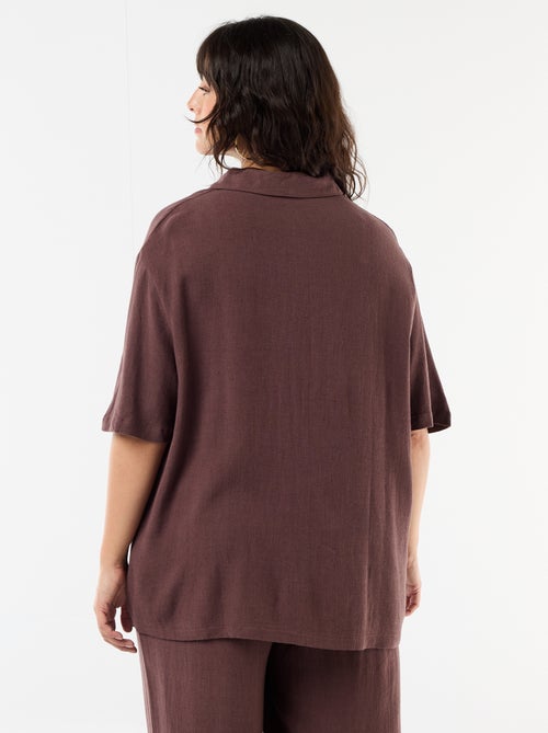 Camisa de manga corta abotonada - Kiabi