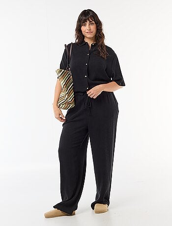 Camisa de manga corta abotonada