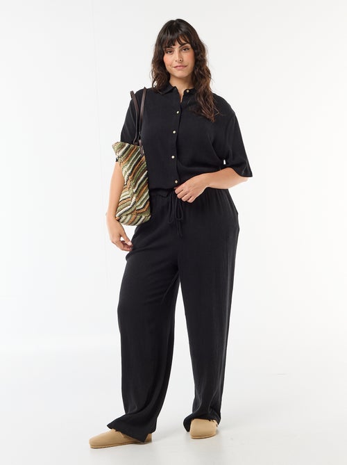 Camisa de manga corta abotonada - Kiabi