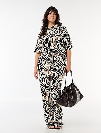 Camisa de manga corta abotonada