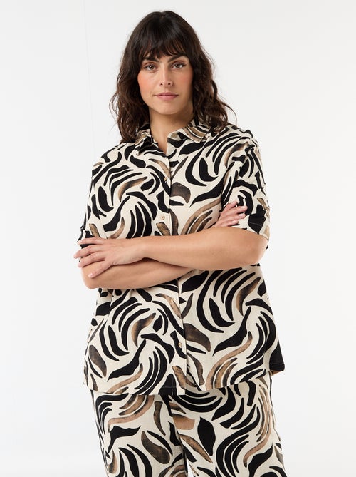 Camisa de manga corta abotonada - Kiabi