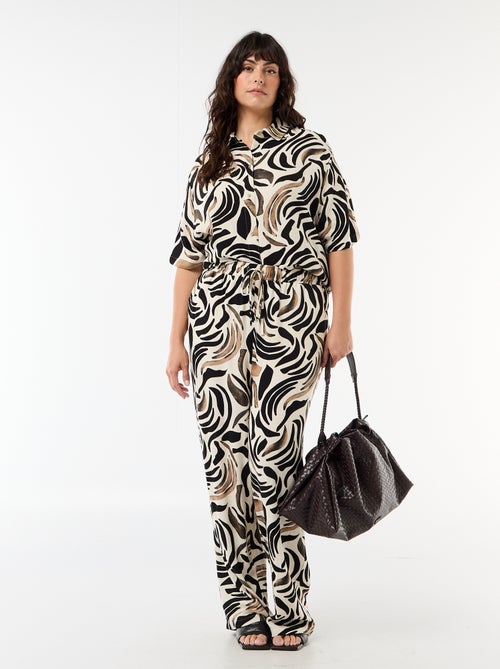 Camisa de manga corta abotonada - Kiabi