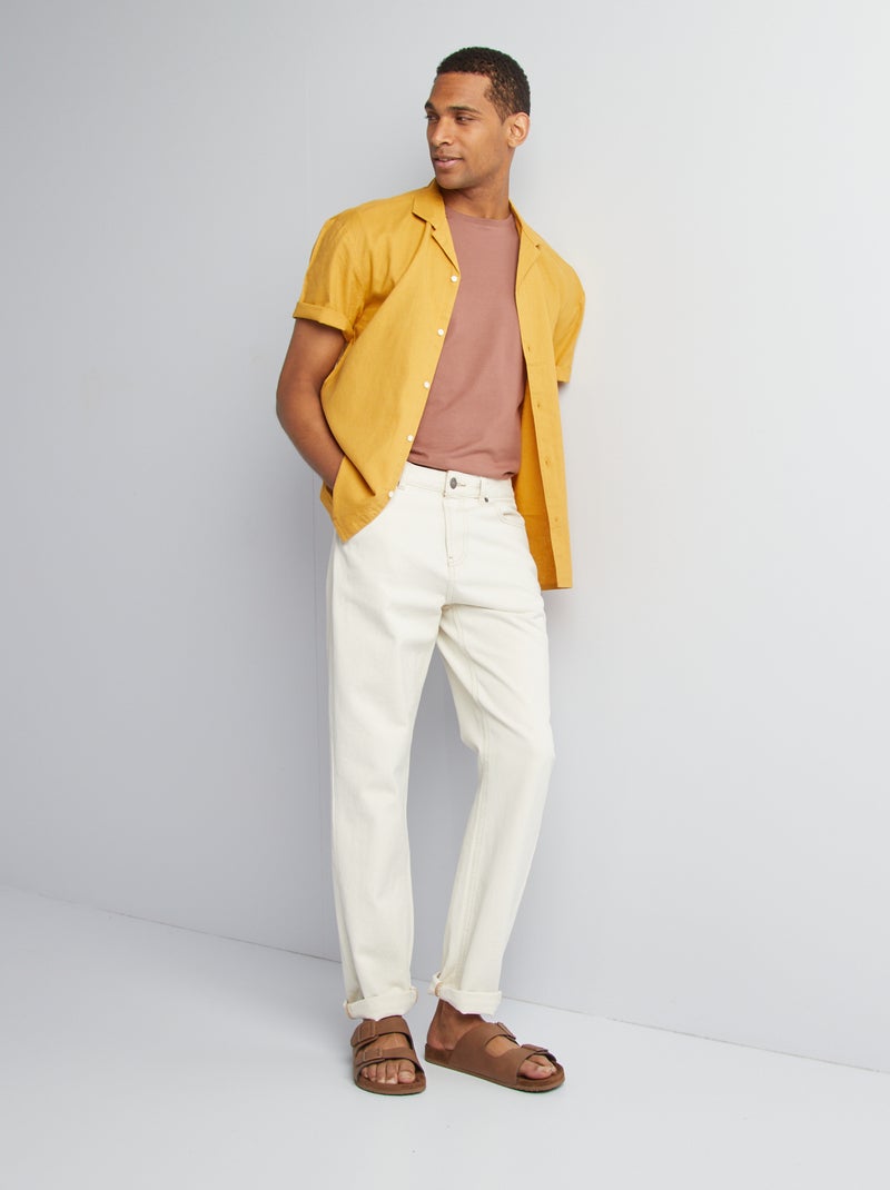 Camisa de manga corta AMARILLO - Kiabi