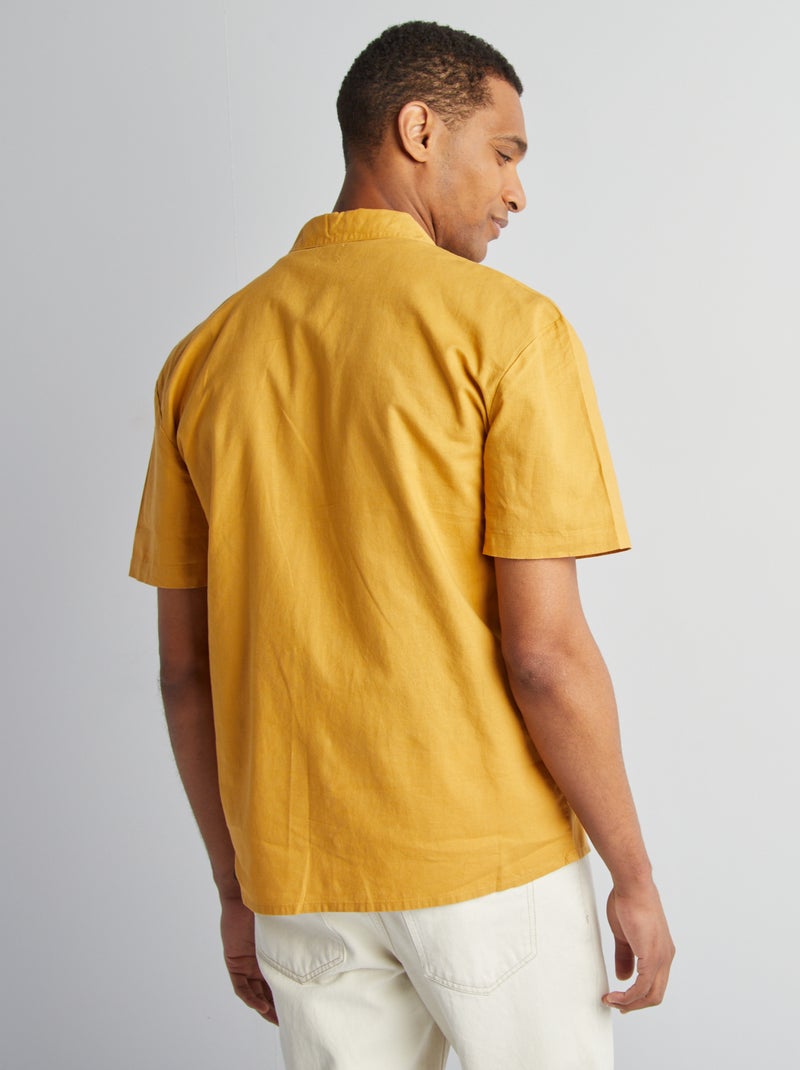 Camisa de manga corta AMARILLO - Kiabi