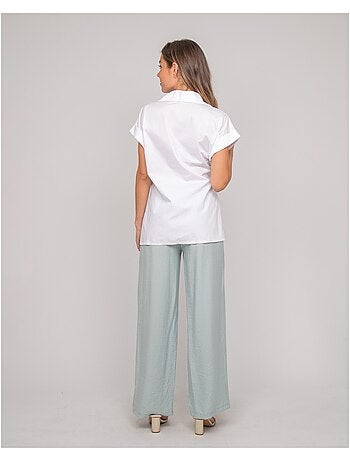 Camisa de manga corta anudada al lateral OMERVA
