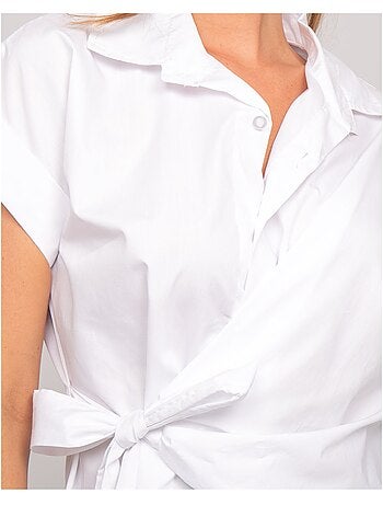 Camisa de manga corta anudada al lateral OMERVA