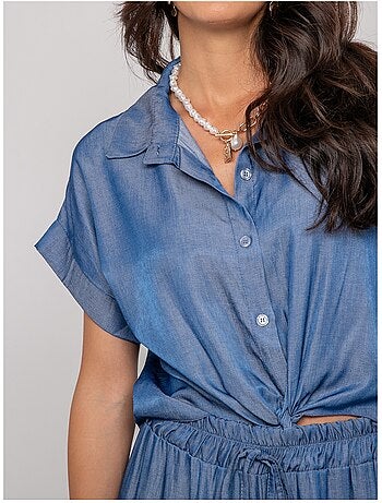 Camisa de manga corta anudada OMERLIE