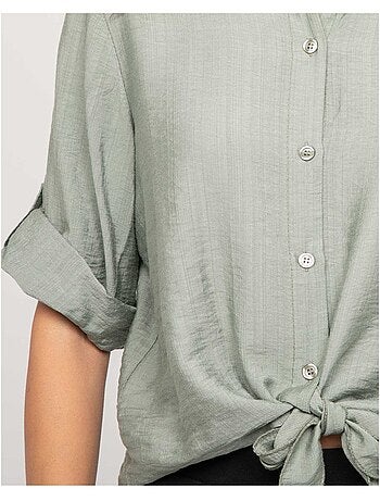 Camisa de manga corta anudada OVELIE