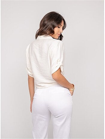 Camisa de manga corta anudada OVELIE