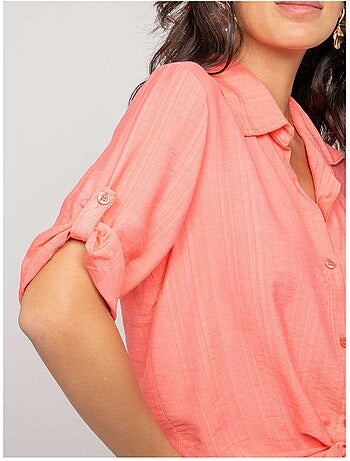 Camisa de manga corta anudada OVELIE