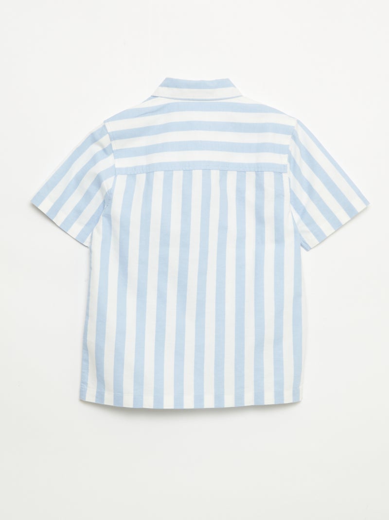 Camisa de manga corta Azul - Kiabi