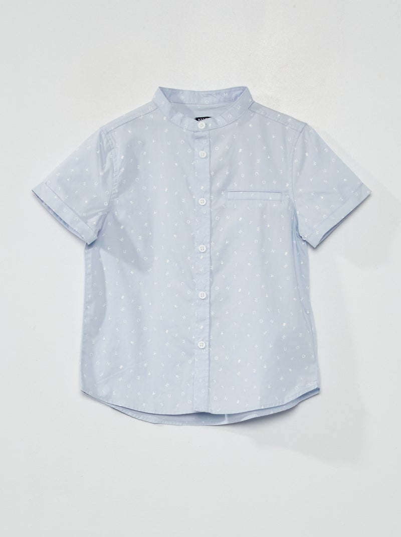 Camisa de manga corta AZUL - Kiabi