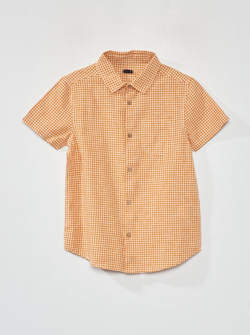 Camisa de manga corta BLANCO - Kiabi
