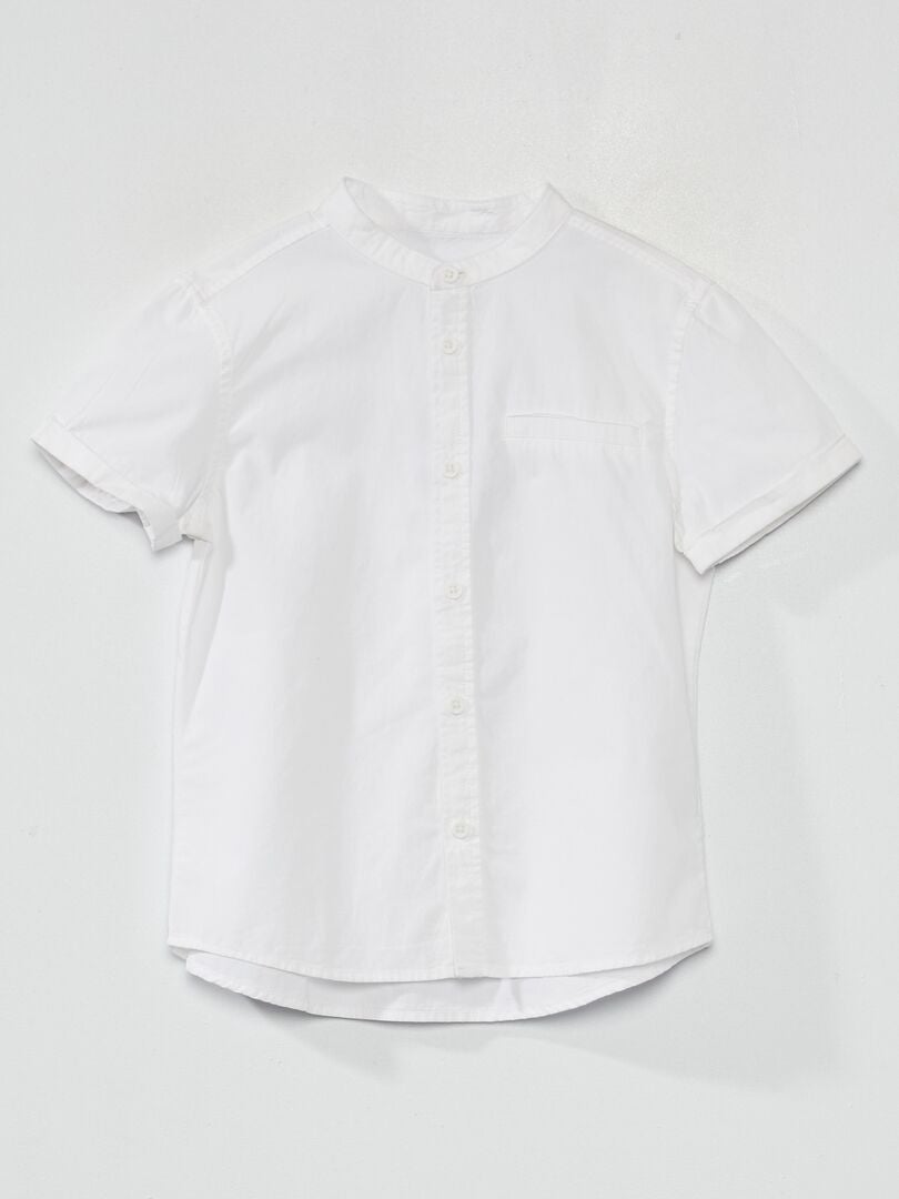 Camisa de manga corta blanco - Kiabi
