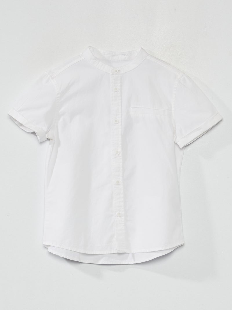 Camisa de manga corta Blanco - Kiabi