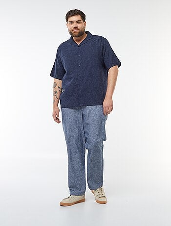 Camisa de manga corta con bordados
