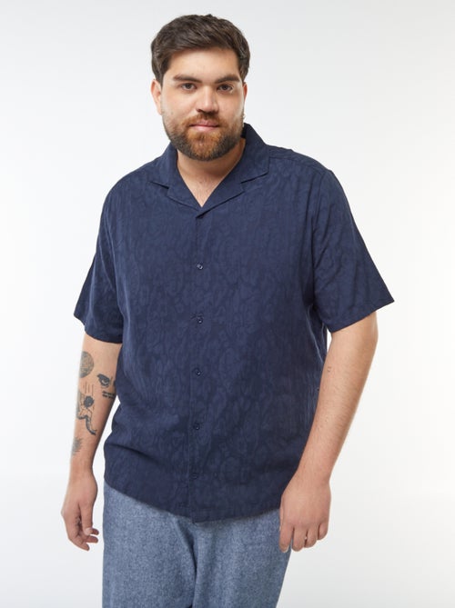 Camisa de manga corta con bordados - Kiabi