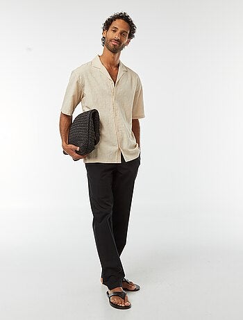 Camisa de manga corta con bordados