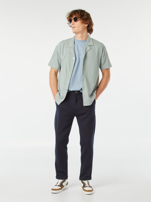 Camisa de manga corta con cuello de polo - Kiabi