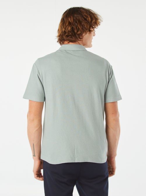 Camisa de manga corta con cuello de polo - Kiabi