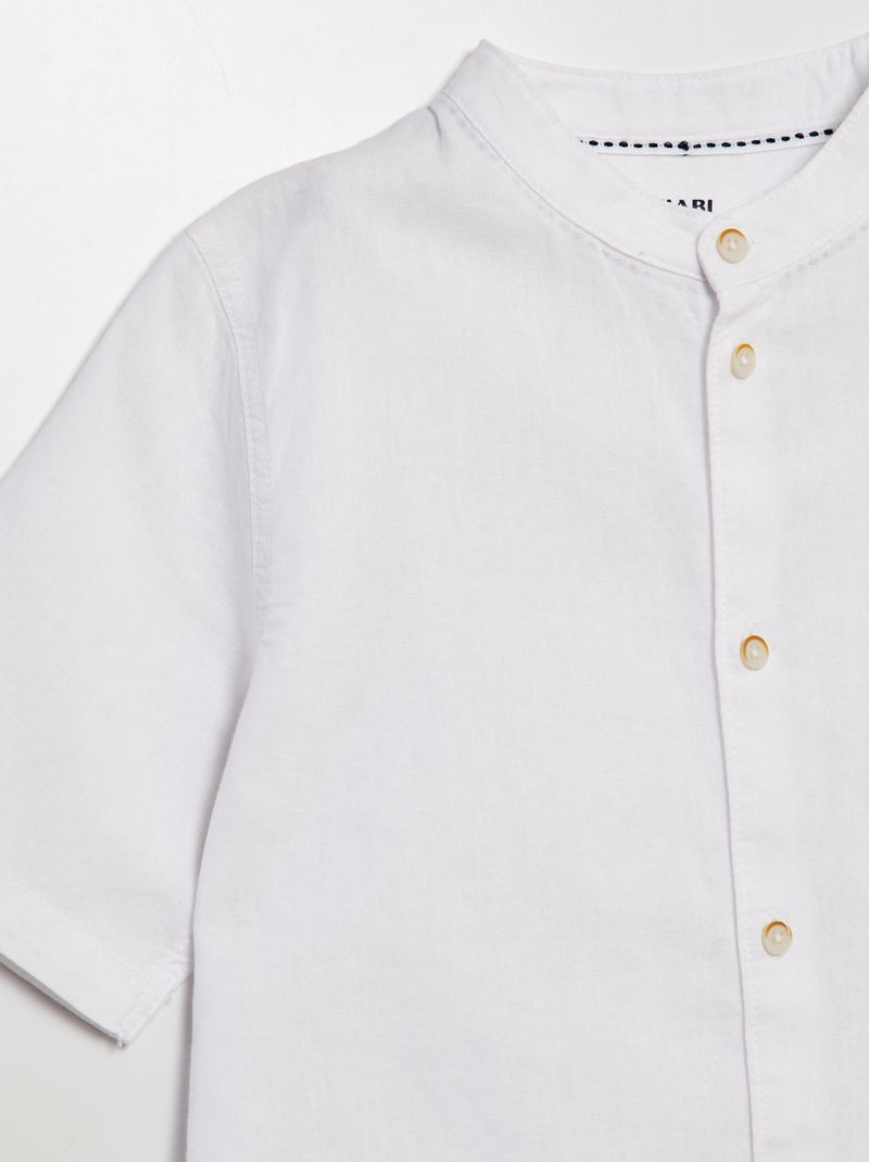 HUGO - Camiseta De Algodón Elástico Con Logo Estampado - Negro